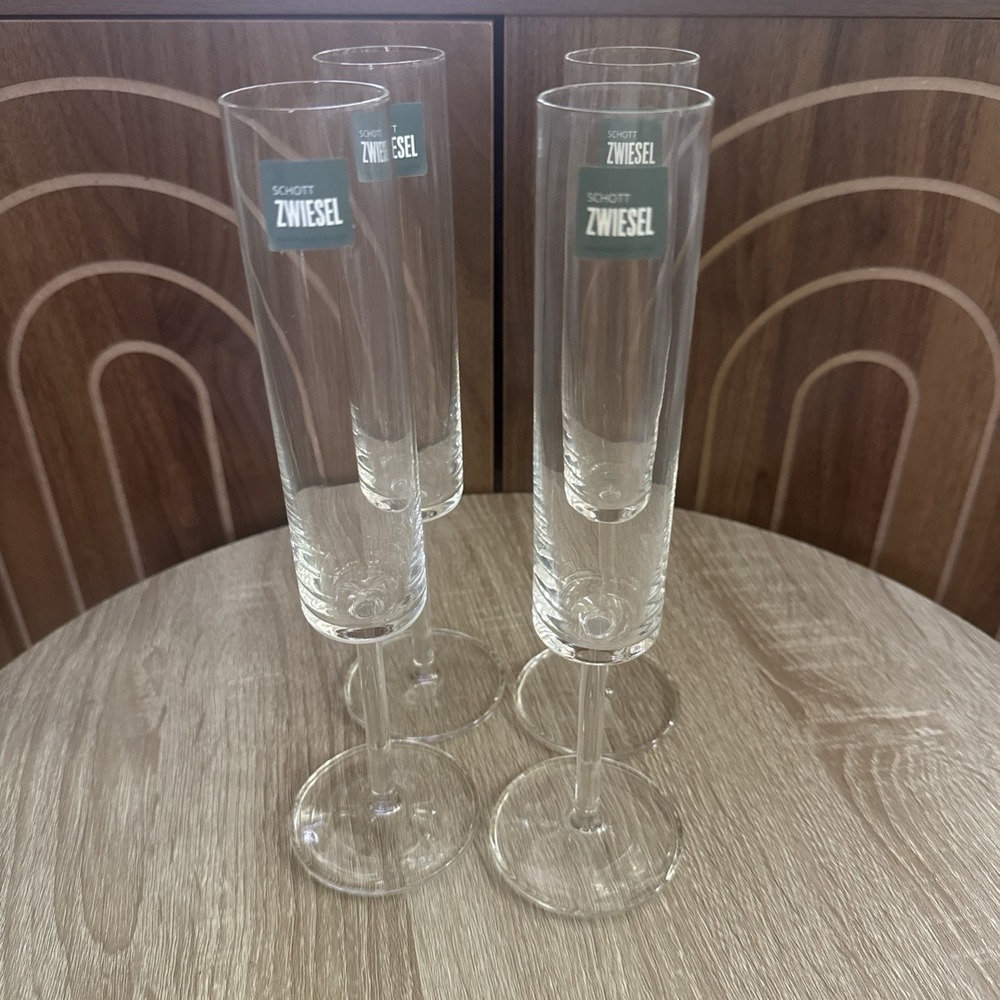 Schott Zwiesel Modo  Tritan Crystal Champagne Flute Glass, 7.1 oz , Set Of 4